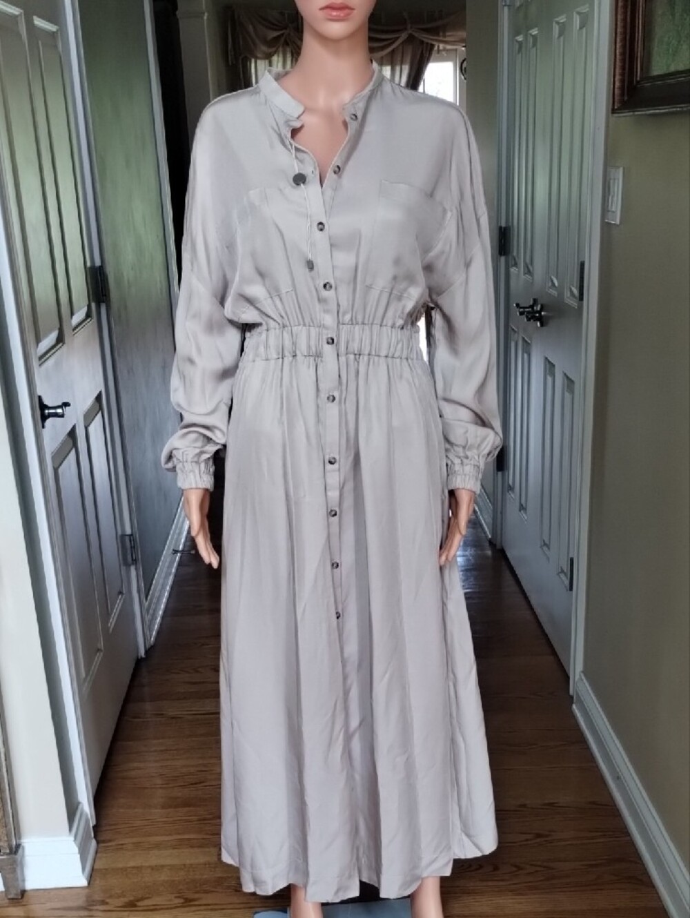 Icona Button-Front Shirt Dress